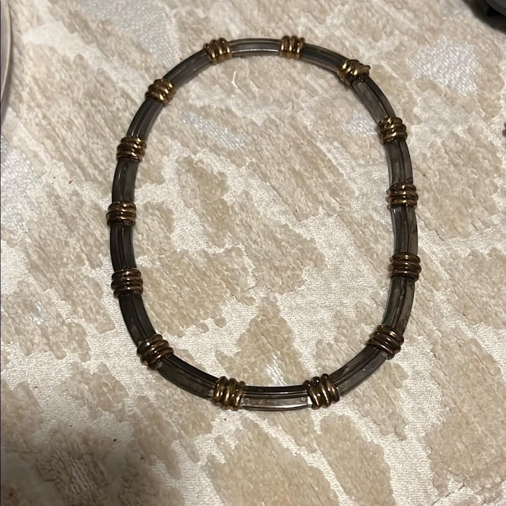Tiffany & Co. Atlas Bar Necklace Convertible To 23” & Bracelet Sterling …